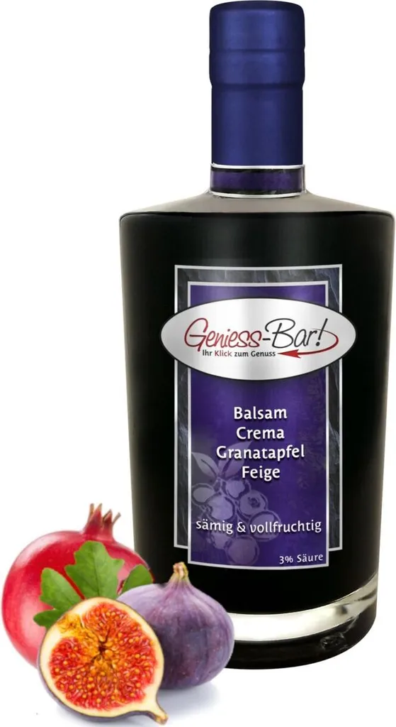 Balsamic Cream Pomegranate Fig 0.35L 3% acid with original Crema di Aceto Balsamico di Modena IGP Balsam Crema Grenadine
