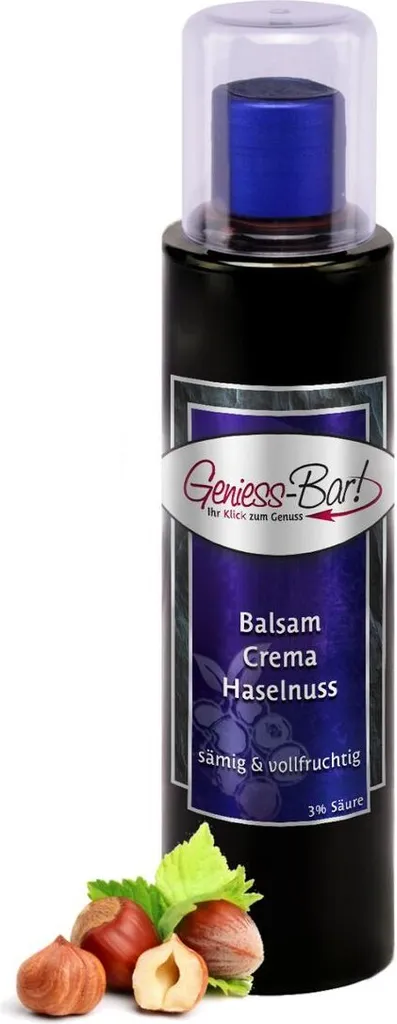 Balsamic Cream Hazelnut 0.26L 3% acidity with original Crema di Aceto Balsamico di Modena IGP.
