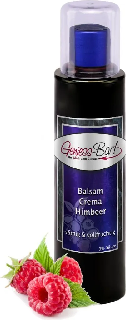 Balsamic Cream Raspberry 0.26L 3% acid with original Crema di Aceto Balsamico di Modena IGP
