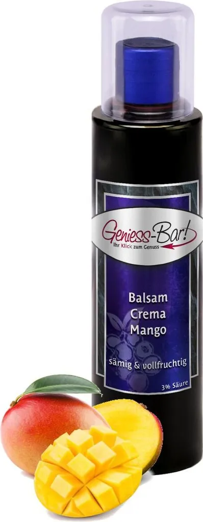 Balsamic Cream Mango 0.26L 3% acid with original Crema di Aceto Balsamico di Modena IGP