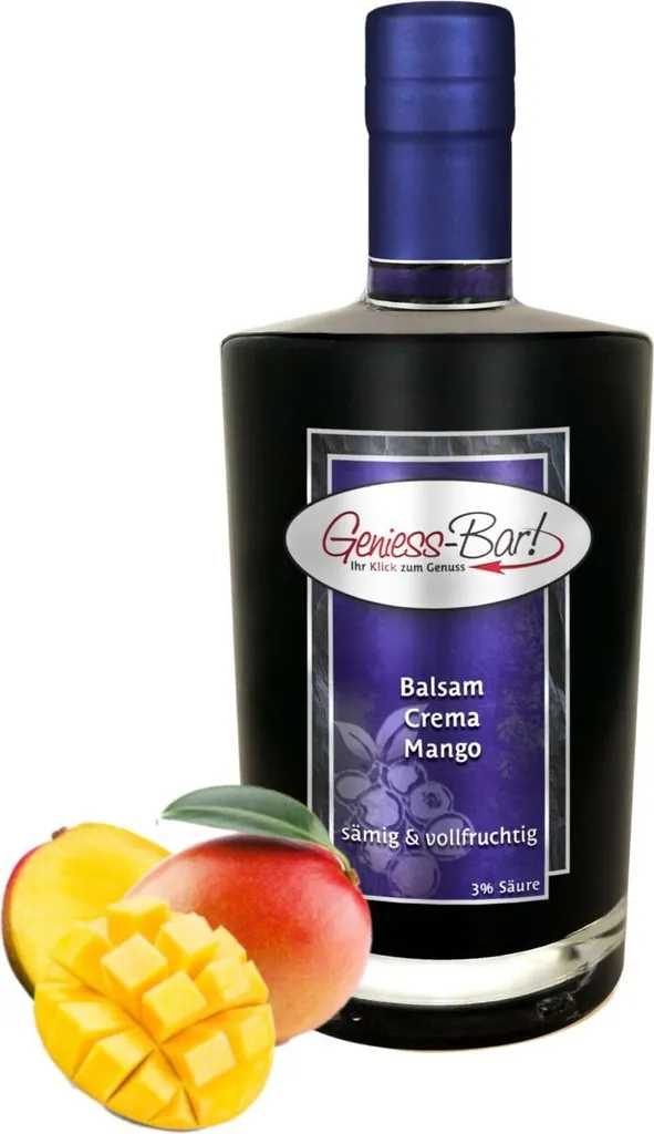 Balsamic Cream Mango 0.5L 3% acid with original Crema di Aceto Balsamico di Modena IGP