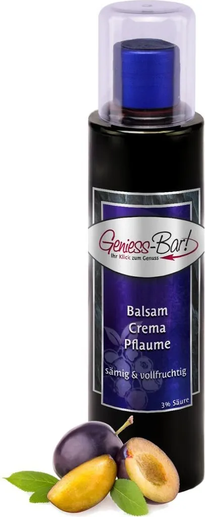 Balsamic Cream Plum 0.26L 3% acid with original Crema di Aceto Balsamico di Modena IGP.