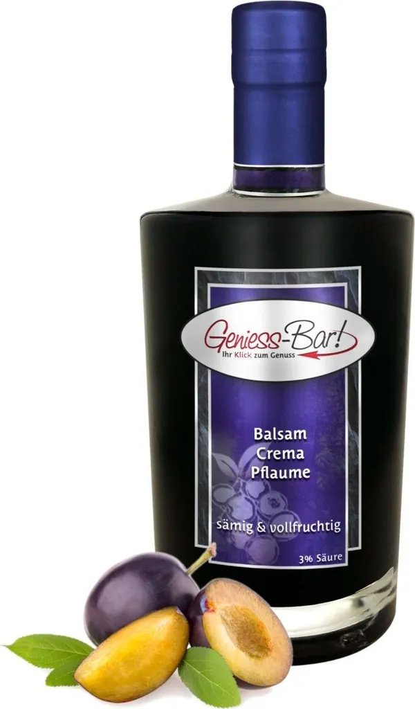 Balsamic Cream Plum 0.5L 3% acid with original Crema di Aceto Balsamico di Modena IGP