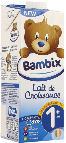 Bambix growth milk 1 year+ natural 1l