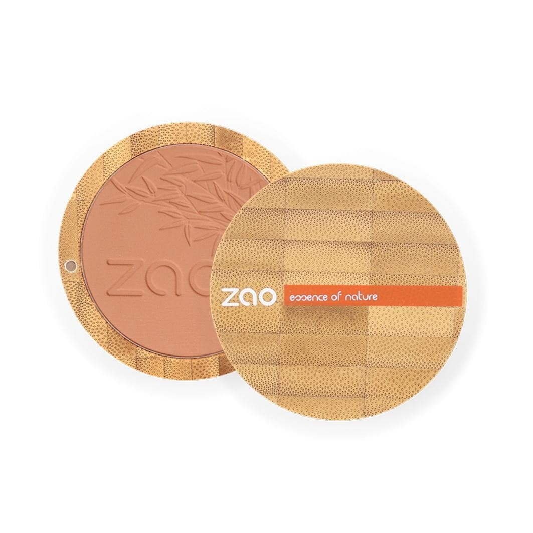 ZAO Bamboo Compact Blush,324 - Brick Red