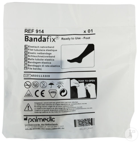 Bandafix Halenca tubular net bandage foot 1 piece (Pal205)