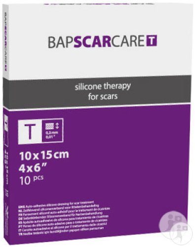 Bap Scar Care T self-adhesive silicone bandage 10x15cm piece 10 (601015)