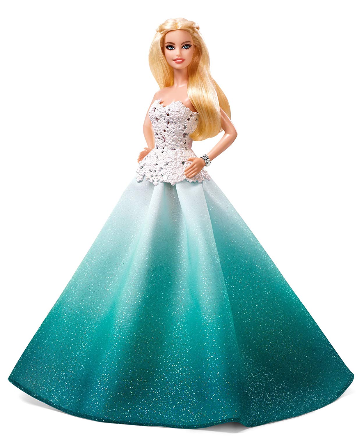 Mattel Barbie Holiday Barbie Blonde In Green Dress A