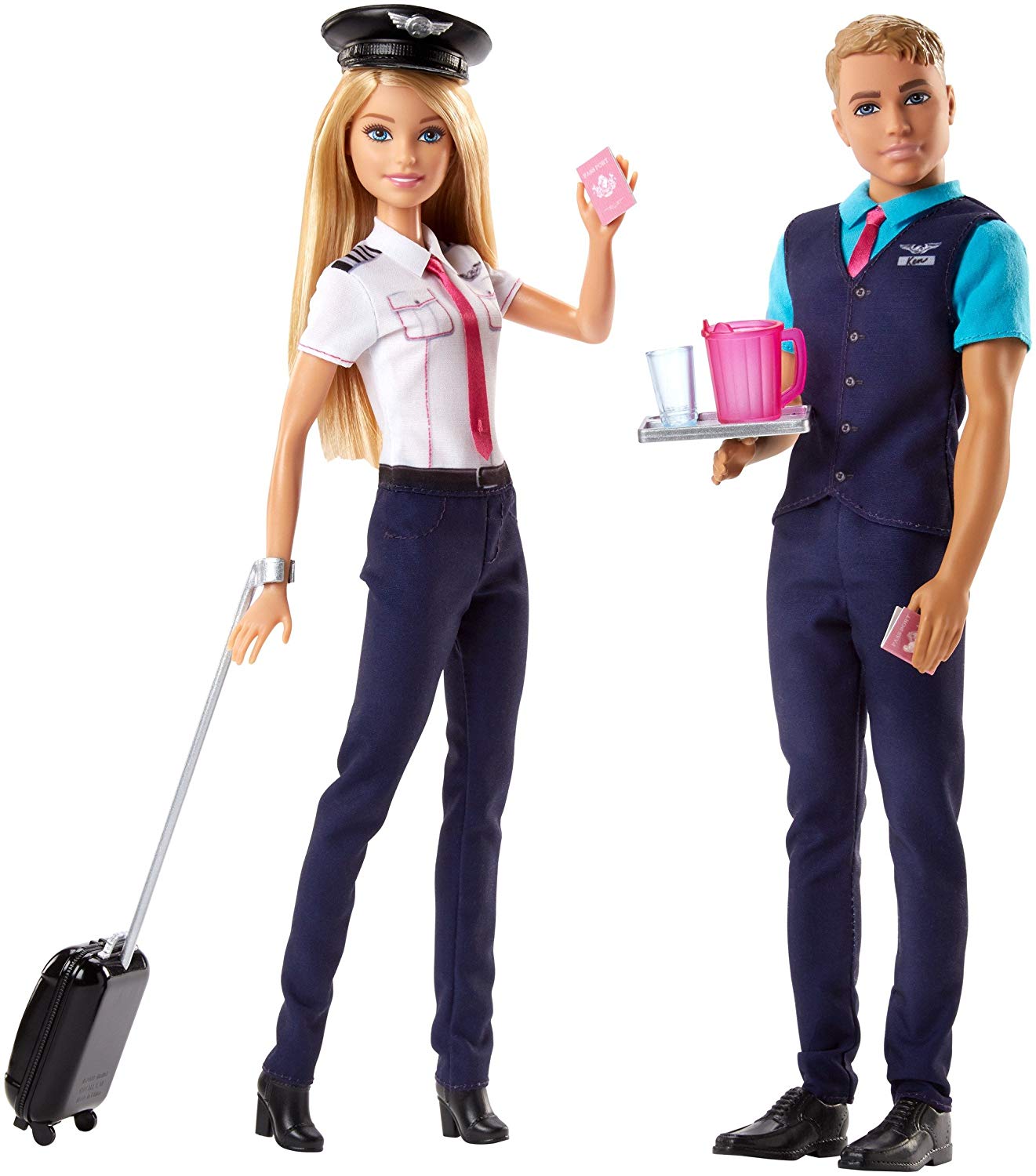 Barbie Pink Passport Pilot Doll And Accessory Set – 2 Pack