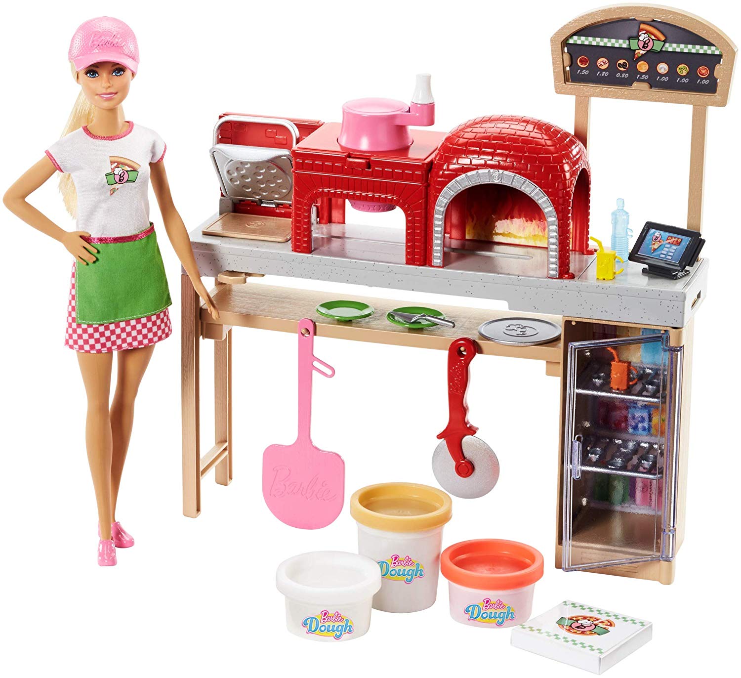 Mattel Barbie Pizza Chef Doll And Playset A