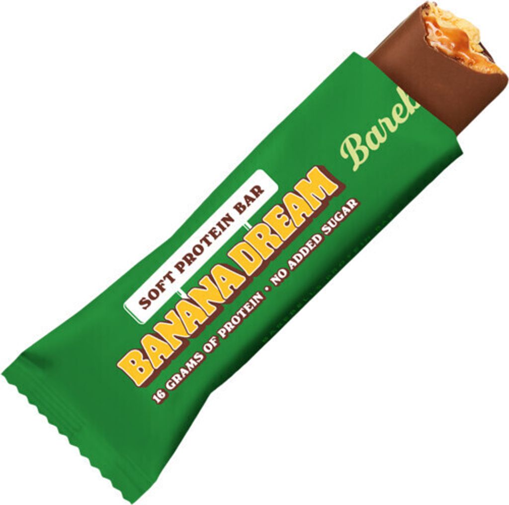 Barebells Soft Protein Bar 55 g banana dream / Riegel, Cookies & Brownies / Unglaublich weicher Proteinriegel ohne Zuckerzusatz