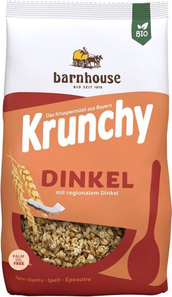 Barnhouse Krunchy Dinkel -- 600g x 6  - 6er Pack VPE