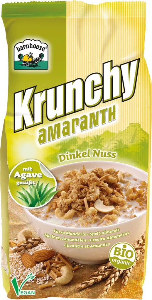 Barnhouse Krunchy Dinkel-Nuss mit Amaranth -- 375g