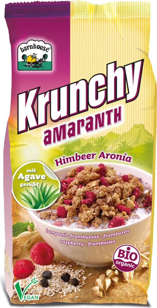 Barnhouse Krunchy Hafer-Himbeere mit Amaranth -- 375g