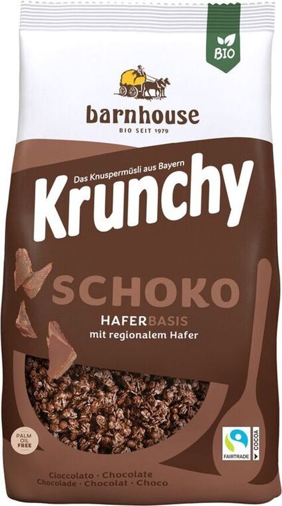 Barnhouse Krunchy Schoko -- 375g x 6  - 6er Pack VPE