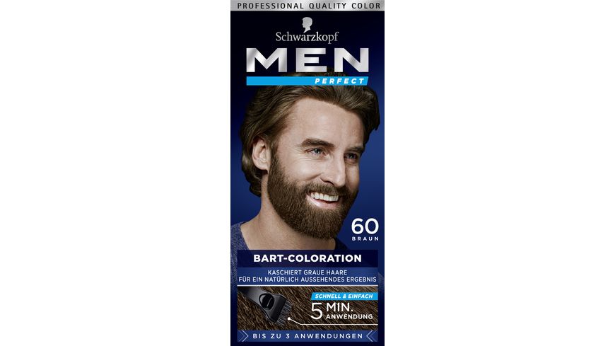 Men Perfect Bart colored stall 3,Nr. 60 -Natur Braun, No. 60 -Natural Brown