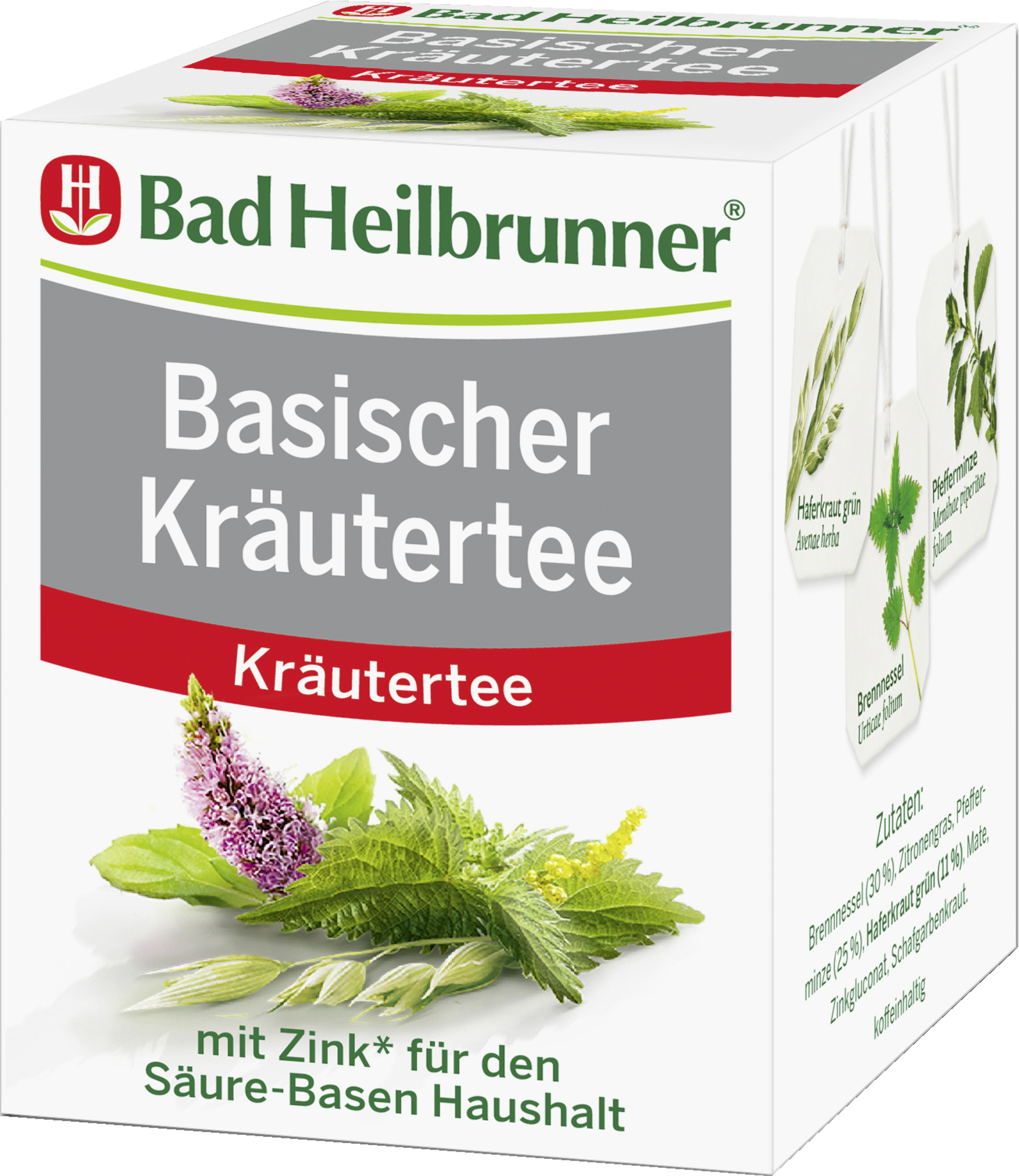 Alkaline herbal tea, with zinc* for the acid-base household
