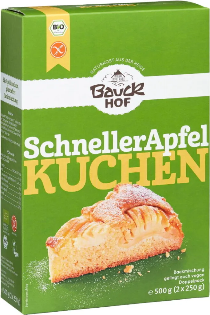 Bauckhof Apple Cake Baking Mix, gluten-free (500g