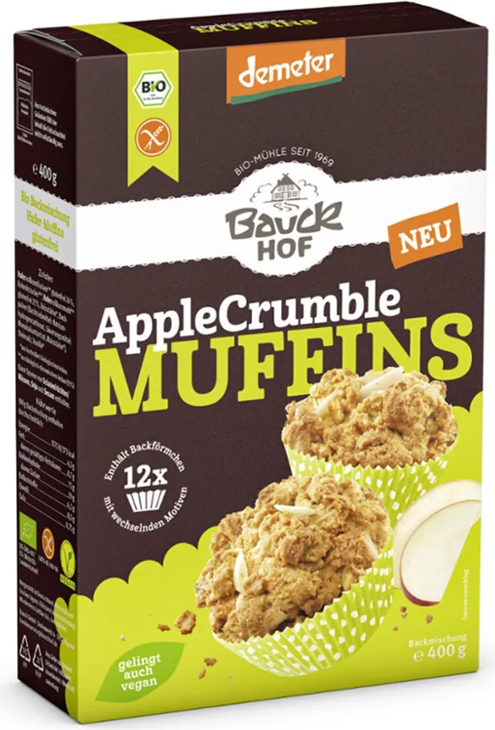 Bauckhof - Apple Crumble Muffins gluten-free - 400g