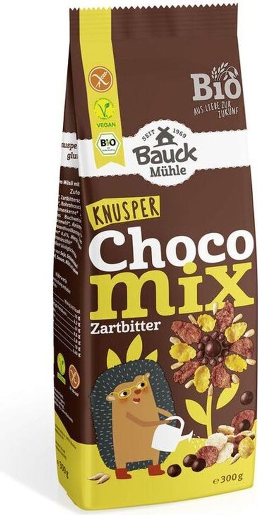 Bauckhof Choco Mix Zartbitter glutenfrei-- 300g x 6  - 6er Pack VPE
