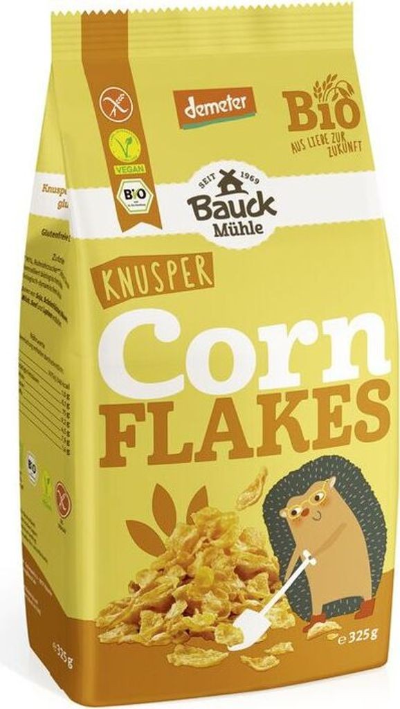 Bauckhof Cornflakes glutenfrei Demeter -- 325g x 4  - 4er Pack VPE