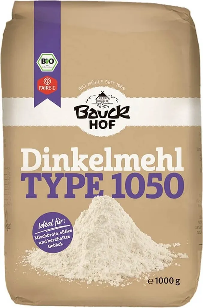 Bauckhof Spelt Flour Type 1050 Demeter (2 x 1000g)