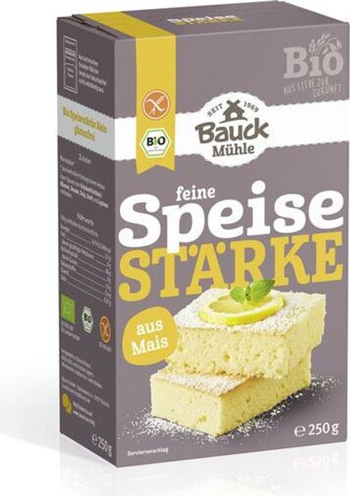 Bauckhof Feine Speisestärke Mais glutenfrei-- 250g x 6  - 6er Pack VPE