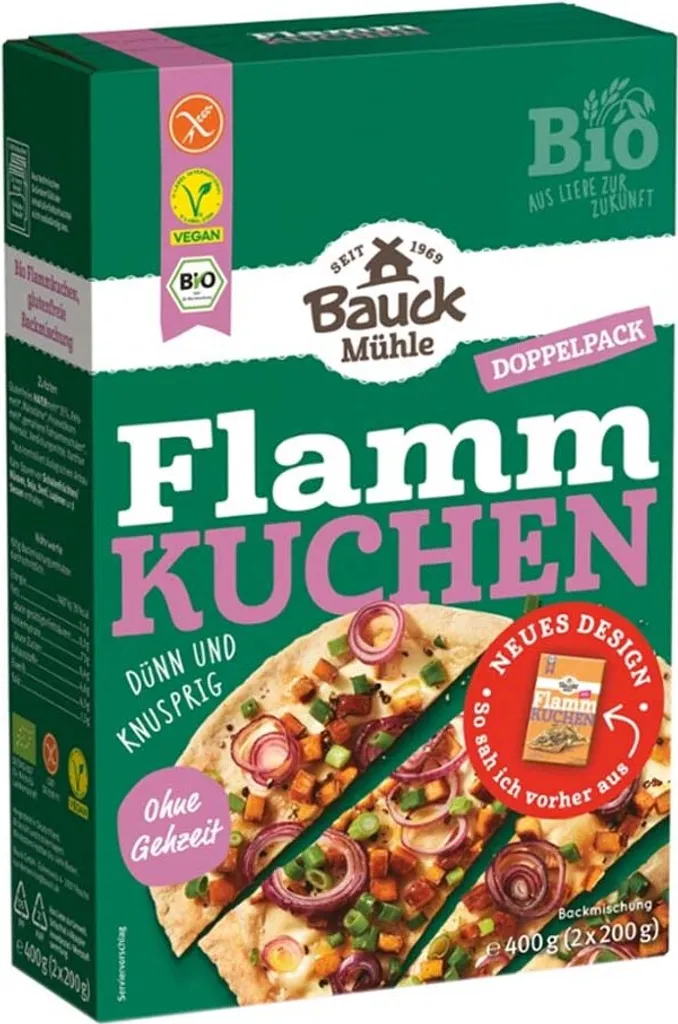 Bauckhof gluten-free tarte flambée (6 x 400g)