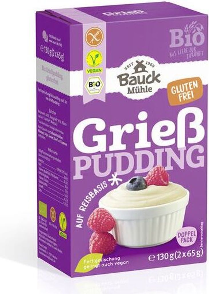 Bauckhof semolina pudding gluten-free-- 130g x 6 - 6-pack