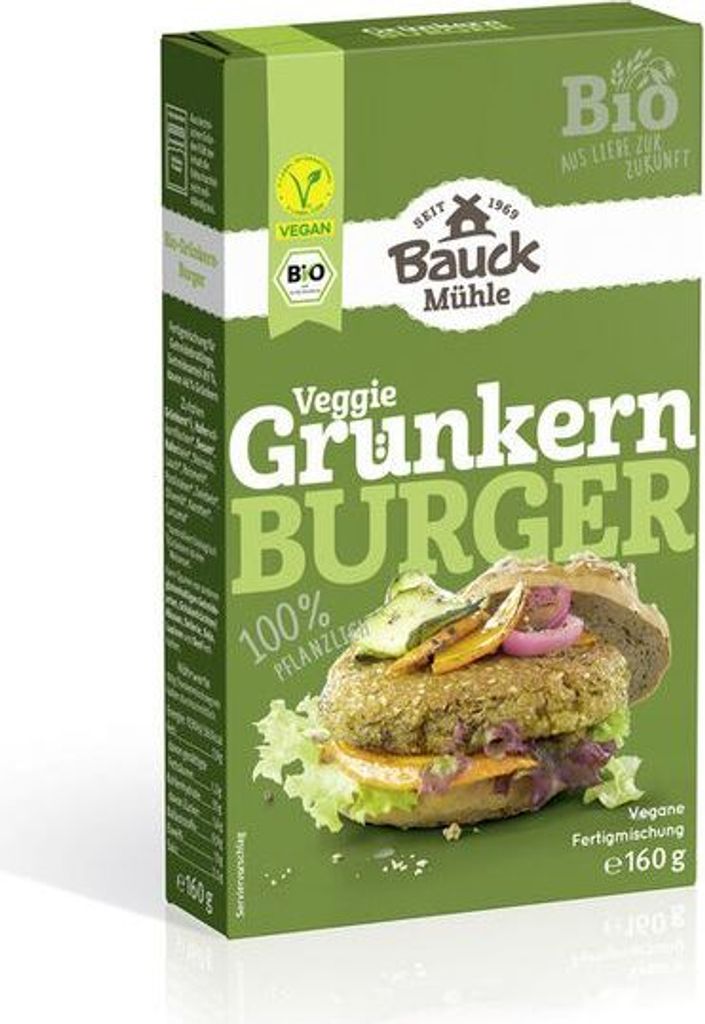 Bauckhof Grünkernburger-- 160g x 6  - 6er Pack VPE