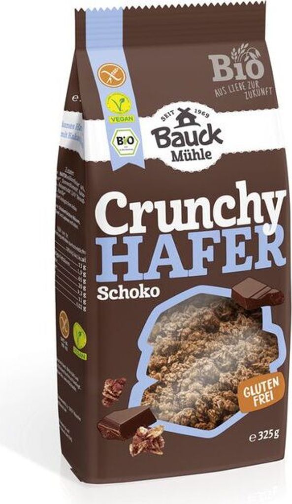 Bauckhof Hafer Crunchy Schoko-- 325g x 6  - 6er Pack VPE