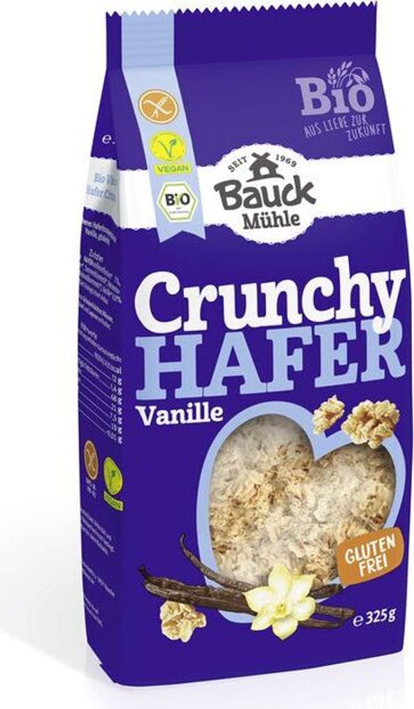 Bauckhof Hafer Crunchy Vanille-- 325g x 6  - 6er Pack VPE