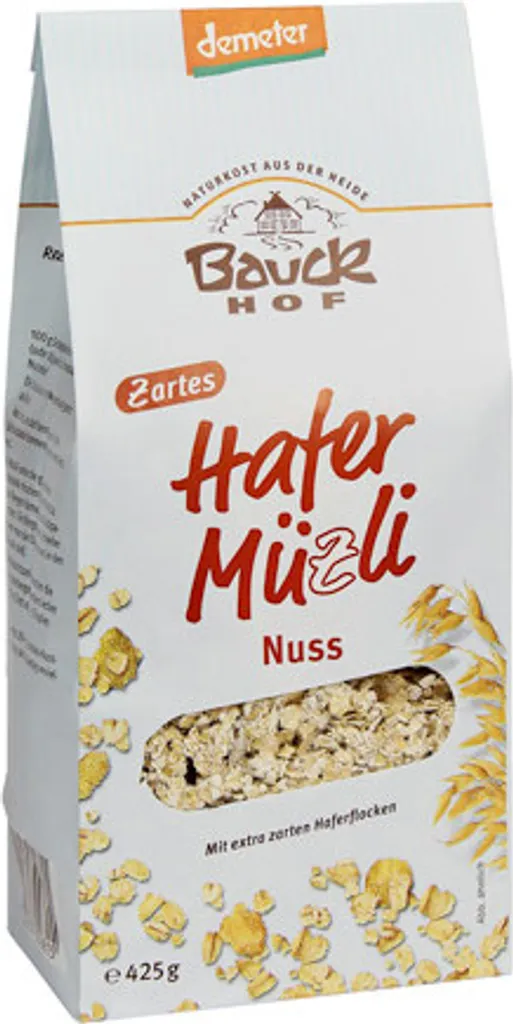 Bauckhof Hafer Müzli Nussgenuss Demeter -- 425g
