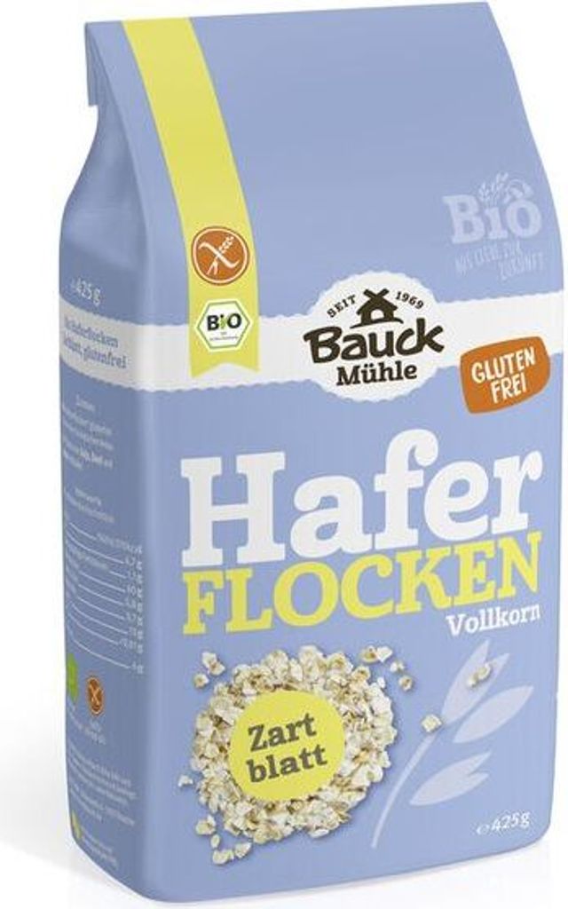 Bauckhof Haferflocken Zartblatt glutenfrei-- 425g x 6  - 6er Pack VPE