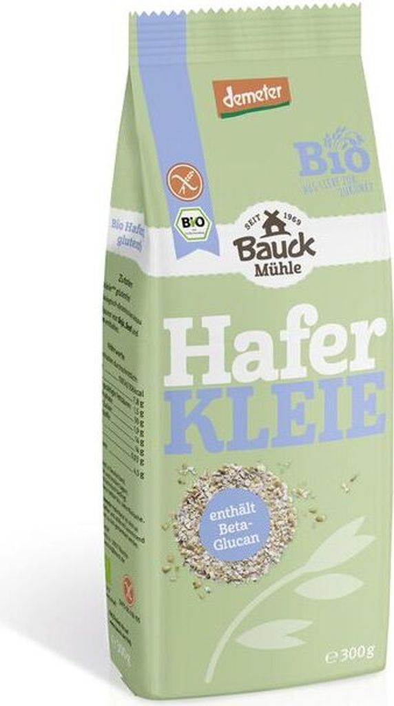 Bauckhof Haferkleie glutenfrei Demeter -- 300g x 6  - 6er Pack VPE