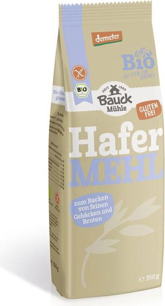 Bauckhof Hafermehl glutenfrei Demeter -- 350g x 6  - 6er Pack VPE