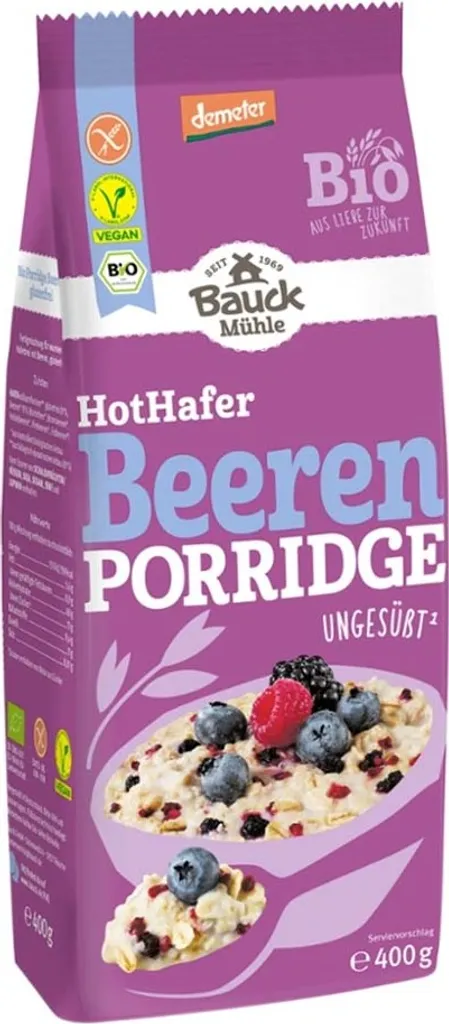 Bauckhof Hot Hafer Beeren Porridge -- 400g