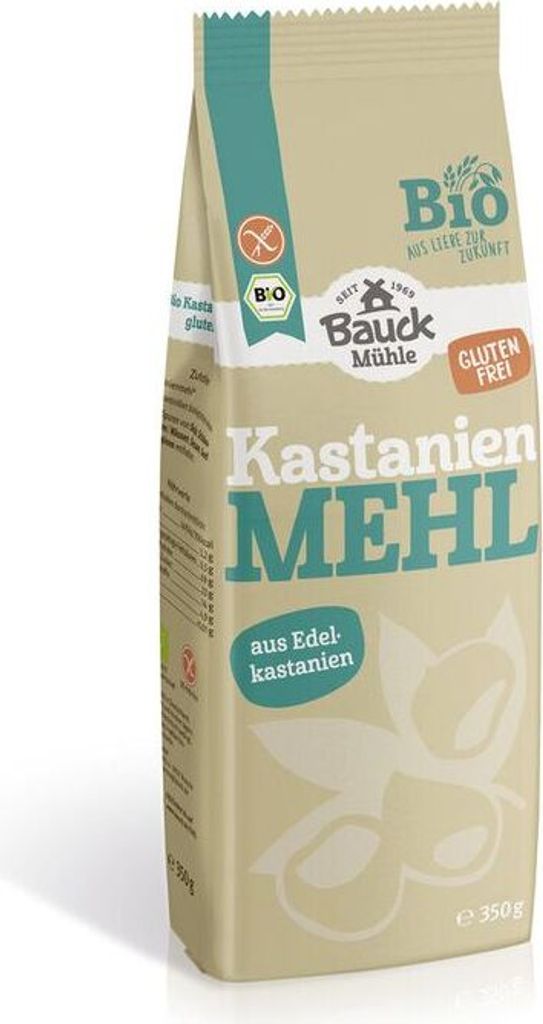Bauckhof Kastanienmehl glutenfrei-- 350g x 6  - 6er Pack VPE