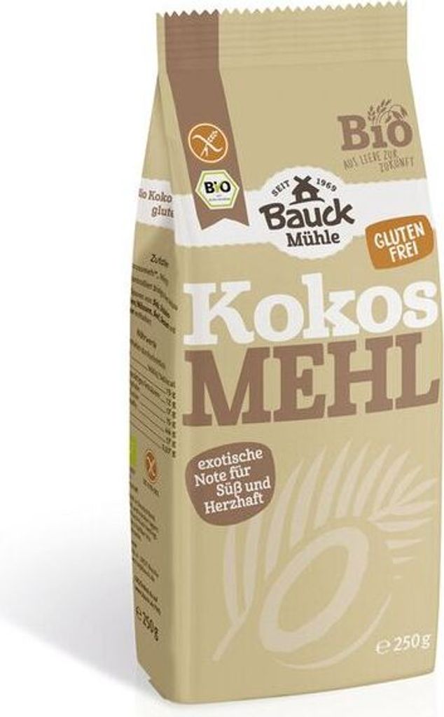 Bauckhof Coconut Flour Gluten-Free - 250g x 6 - Pack of 6