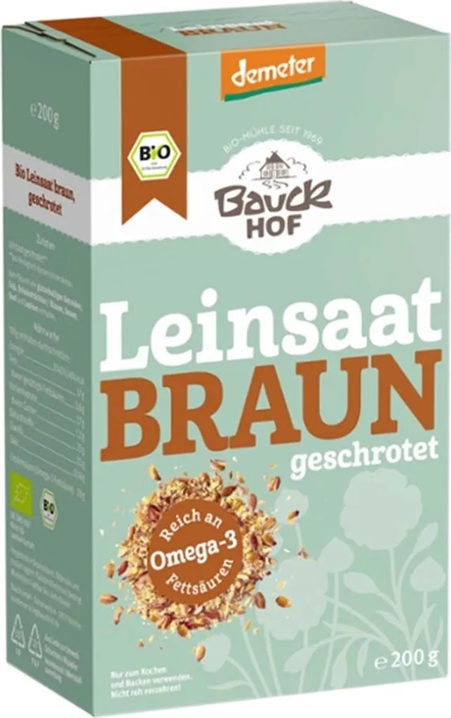 Bauckhof Leinsaat geschrotet Demeter -- 200g