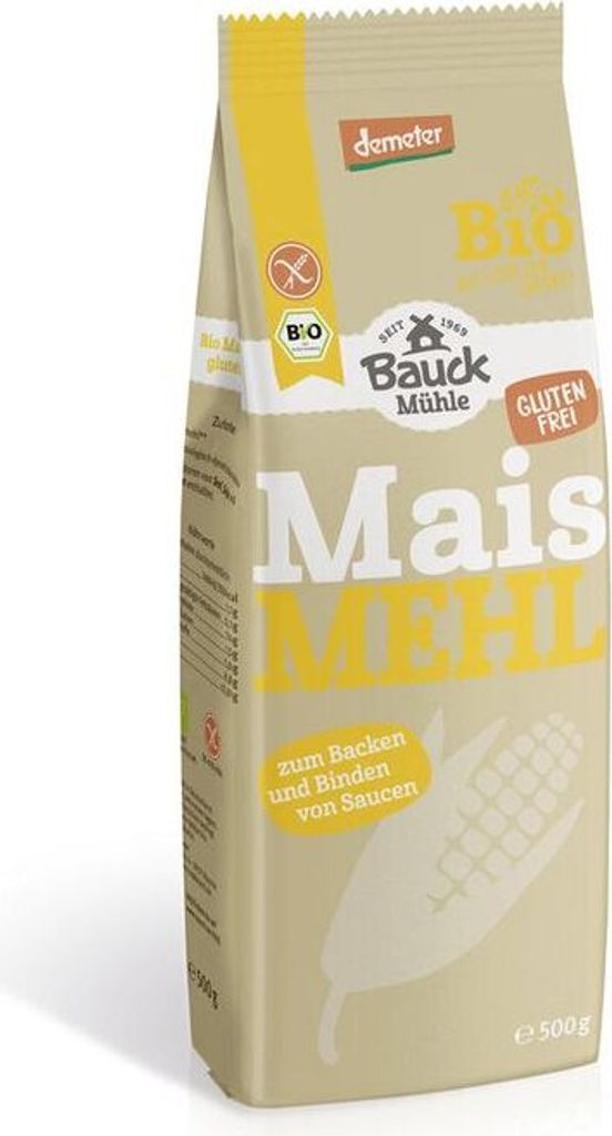 Bauckhof corn flour gluten-free Demeter -- 500g x 6 - 6-pack VPE