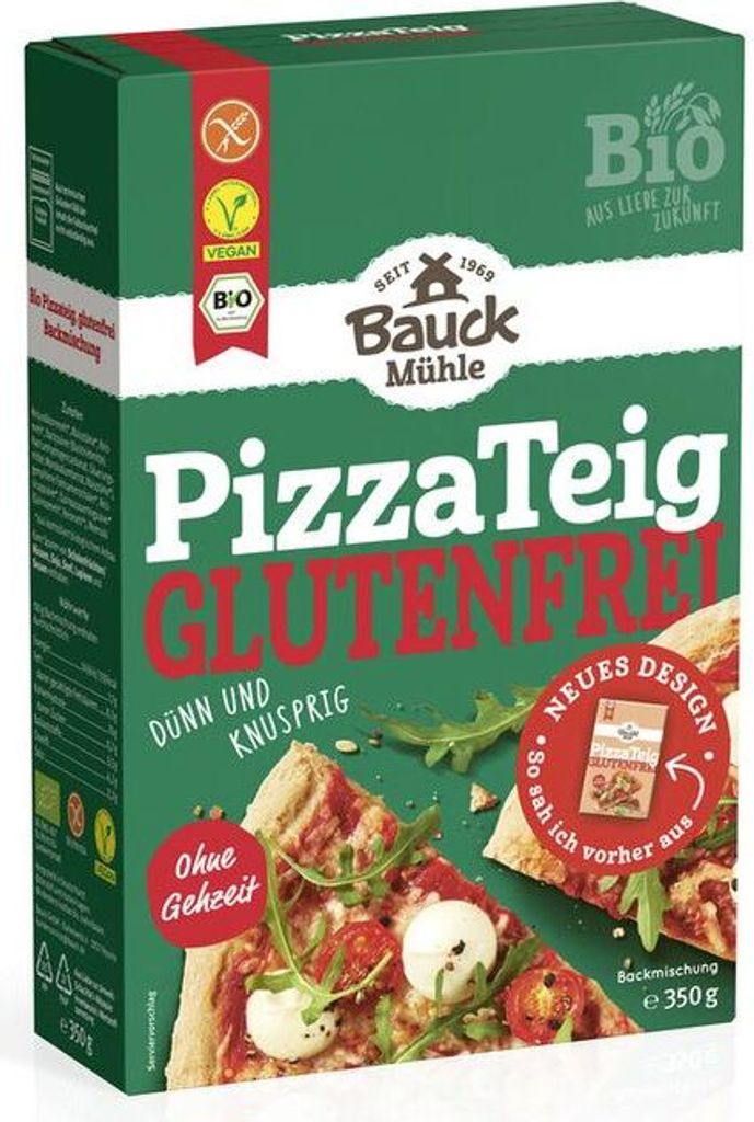 Bauckhof gluten-free pizza dough - 350g x 6 - 6-pack