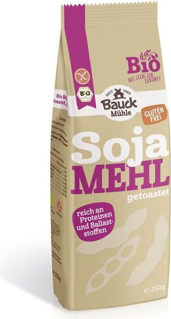 Bauckhof soy flour toasted gluten-free - 250g x 6 - pack of 6 PU