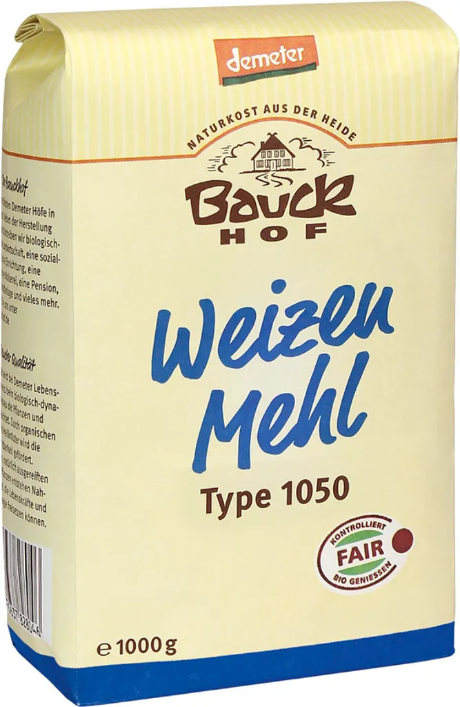 Bauckhof Wheat Flour Type 1050 Demeter -- 1000g