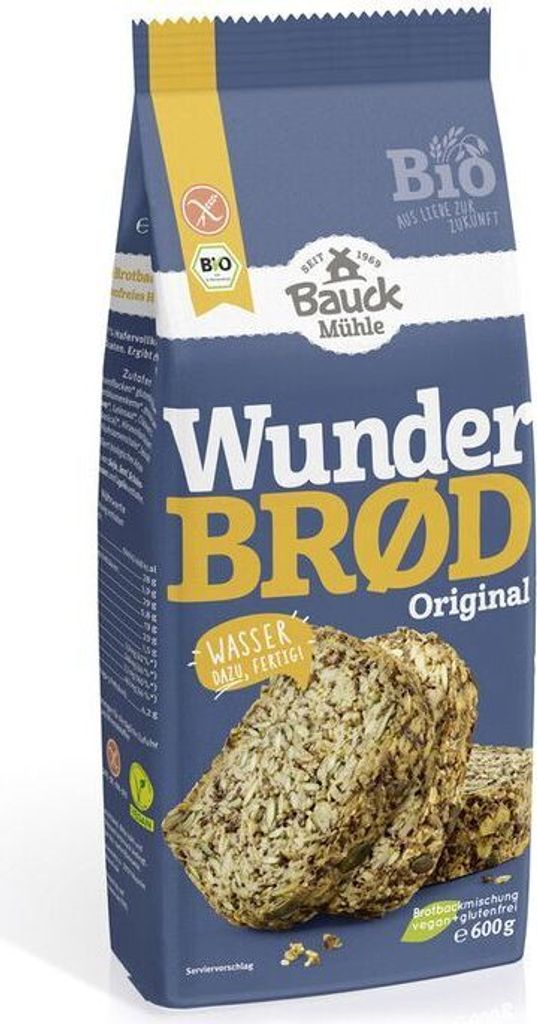 Bauckhof Wunderbröd -- 600g x 6 - pack of 6 PU