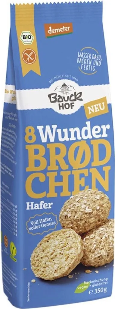 Bauckhof Wunderbrödchen Oat Demeter -- 350g