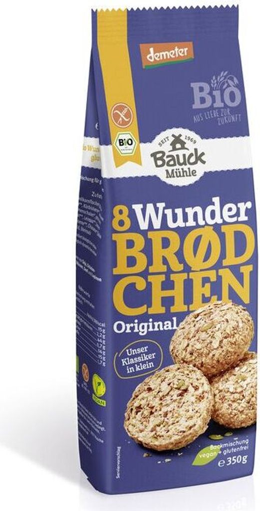 Bauckhof Wunderbrödchen Original Demeter -- 350g x 6  - 6er Pack VPE