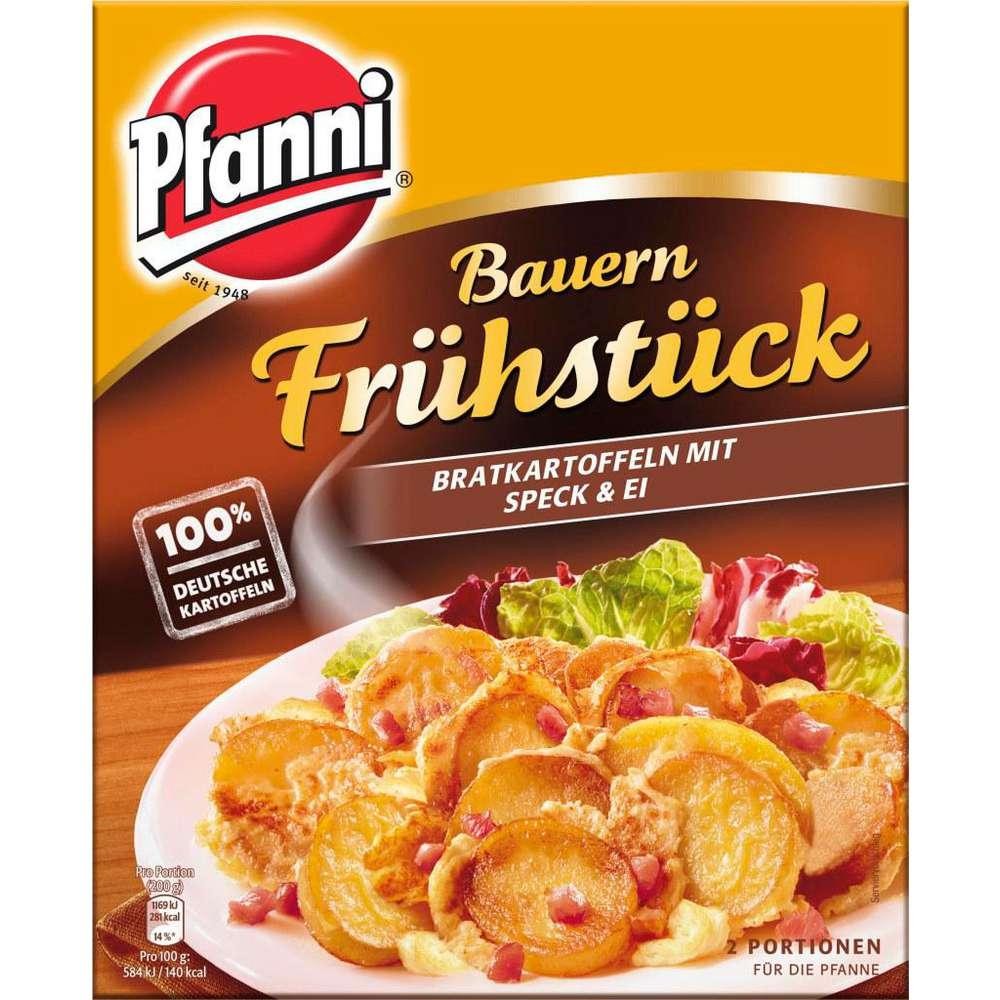 Farmer's breakfast, fried potatoes with bacon & egg