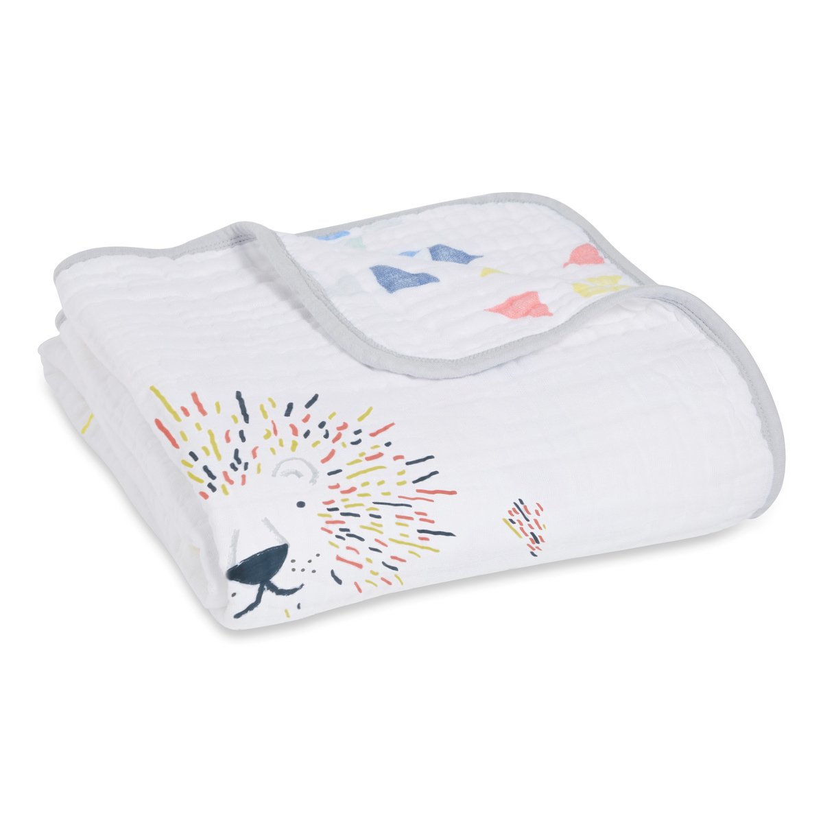 aden + anais Dream blanket, 4 layers 100% cotton muslin, 120 cm x 120 cm, leader of the pack.