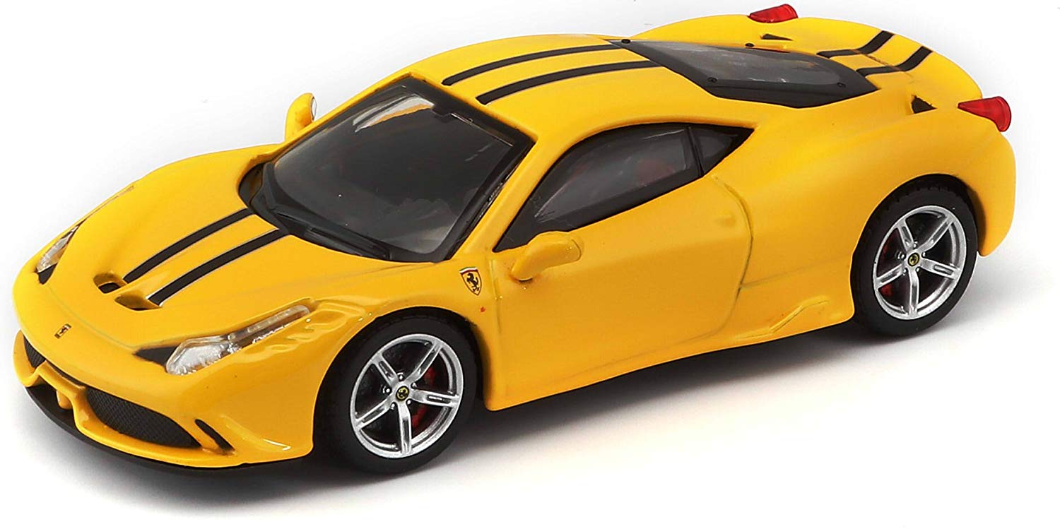 Bburago 1: 43 15636901Y Signature Series Ferrari 458 Speciale Car, Yellow